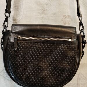 Rebecca Minkoff Black Crossbody Bag with Silver Accents